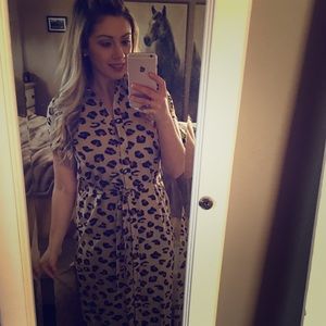 Cheetah print Kittenish Maxi Dress